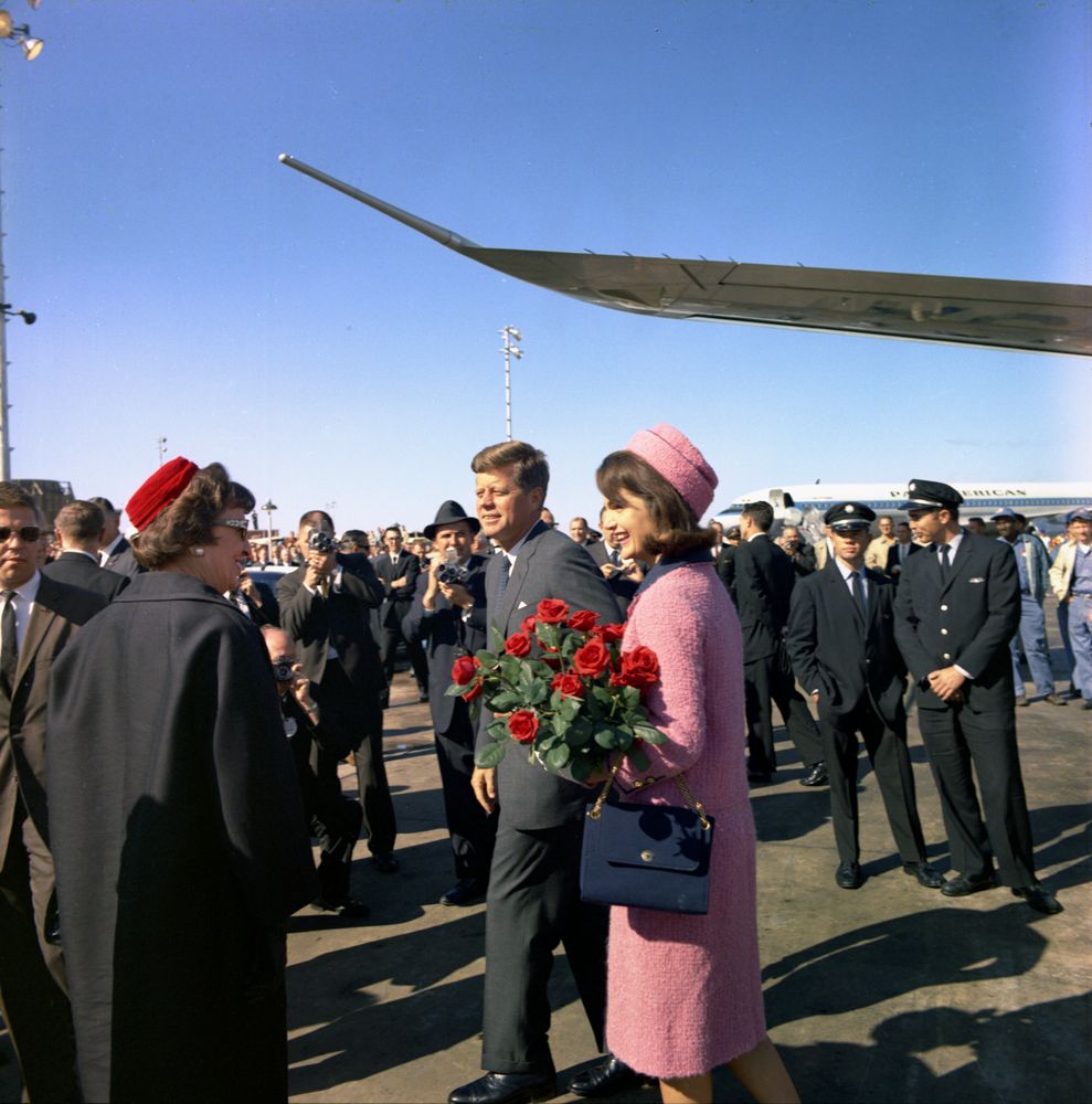 President and Mrs. Kennedy Arrival at Dallas Love Field, 1963